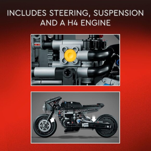 NEW LEGO Technic Batman BATCYCLE Set 42155 Motorcycle Collectible Toy Model Buil - Picture 10 of 16